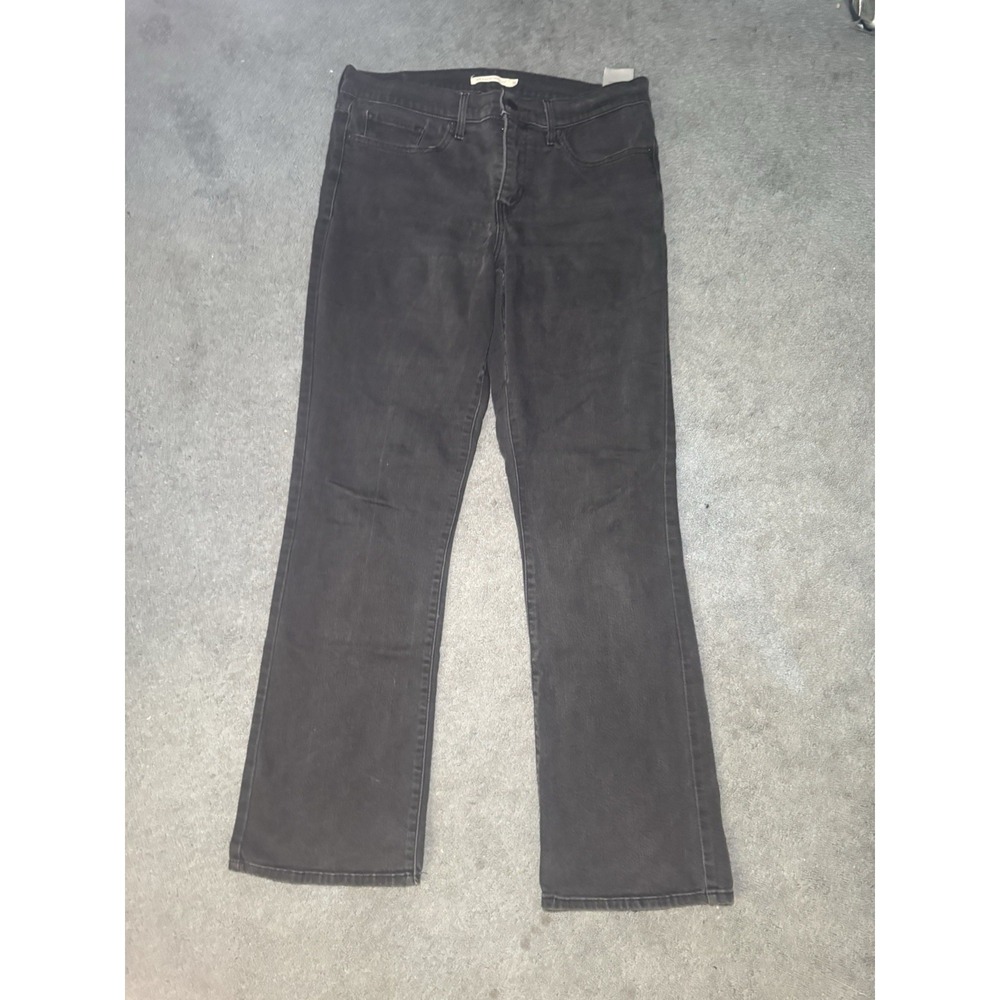Levi's 315 Shaping Bootcut Jeans Womens Size 31 Black Stretch Denim Pants‎